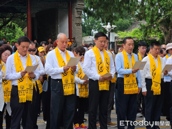 ▲▼大陸國台辦副主任趙世通、海基會前董事長林中森、兩岸同胞黃帝陵大祭祖活動。（圖／記者陳冠宇攝）