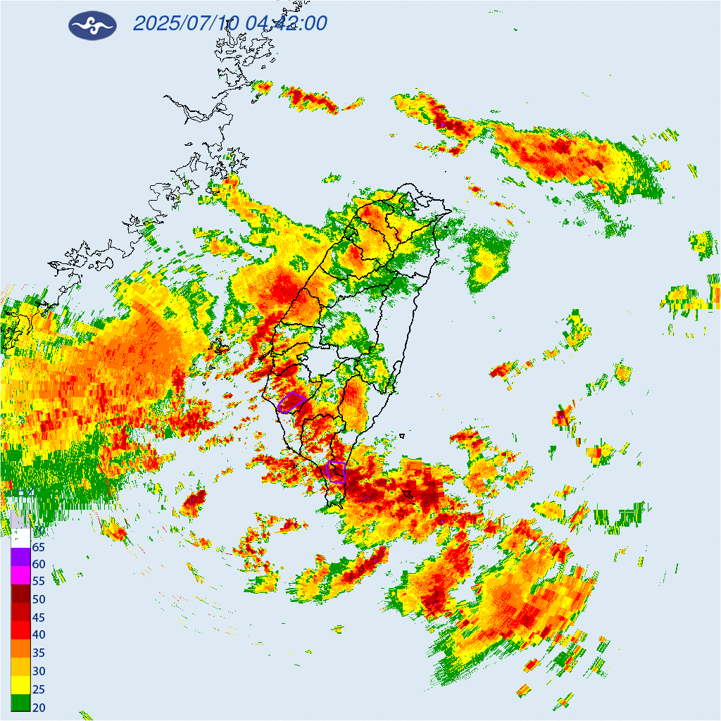 ▲▼大雷雨特報。（圖／中央氣象署）
