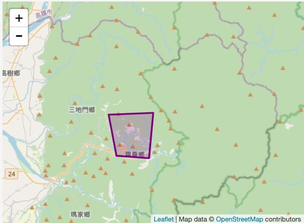 ▲▼氣象署針對屏東縣隘寮北溪(飛龍瀑布群)發布災防告警。（圖／中央氣象署）