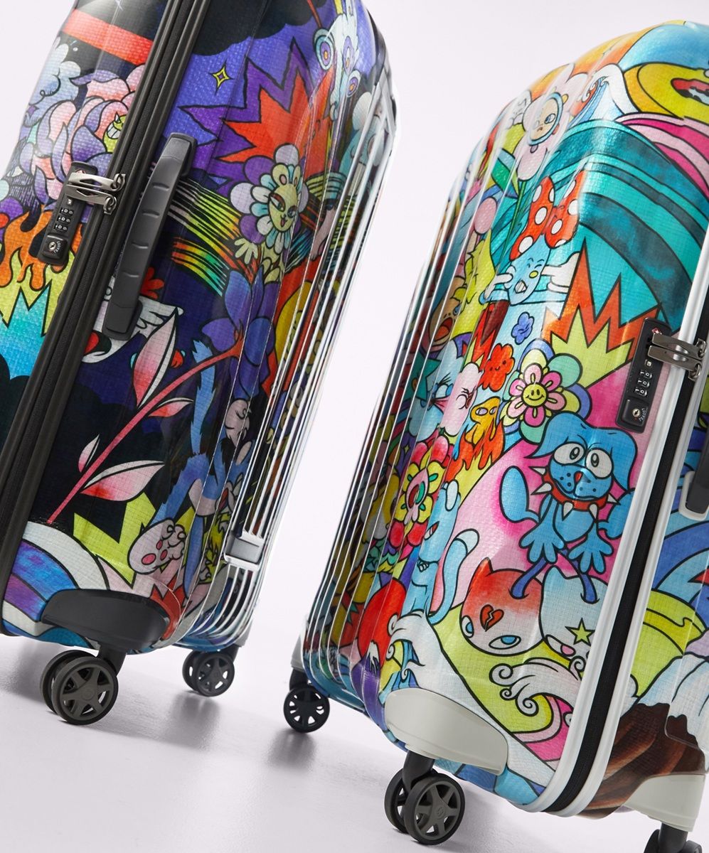 ▲CASETiFY &times; 村上隆「KAIKAI AND KIKI」；Samsonite &times; Vexx：「Day & Night」C-Lite 聯名系列。（圖／各品牌提供）
