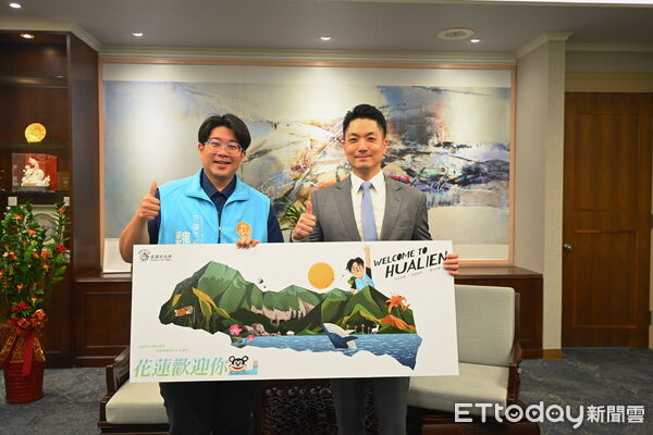 ▲▼花蓮市長魏嘉彥為重振花蓮觀光，拜會台北市長蔣萬安。（圖／花蓮市公所提供，下同）