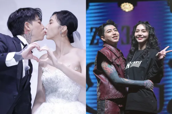 ▲▼謝和弦婚紗照「無授權被當單曲封面」妻傻眼：2年前就拒絕了。（圖／記者湯興漢攝、翻攝自陳緗妮IG）