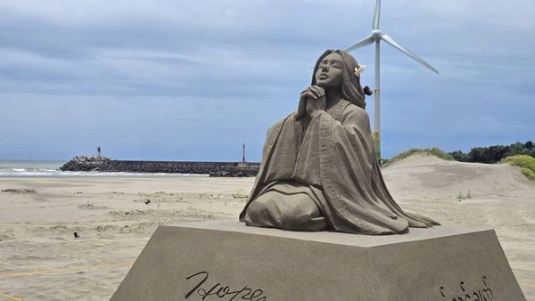 ▲2025通霄沙雕藝術節。（圖／苗栗縣府提供、翻攝自通霄沙雕藝術節粉專）