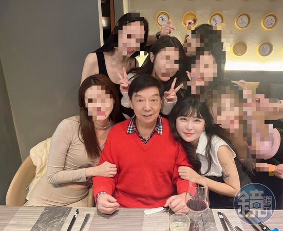 仙塔律師出入富商飯局，讓被牽扯的名媛紛紛撇清關係。（讀者提供）