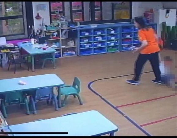 ▲▼             高雄某幼兒園爆出職員暴力對待幼童。（圖／翻攝自高雄市議員李雅慧臉書）