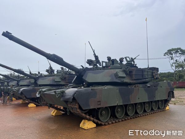 ▲M1A2T戰車正式亮相。（圖／記者蘇晏男攝）