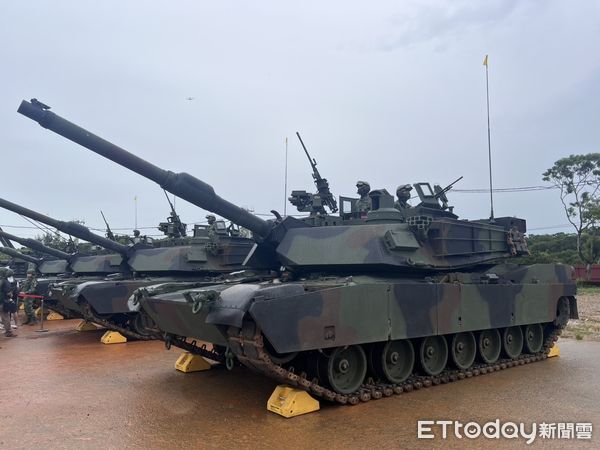 ▲▼地表最強M1A2T戰車正式亮相。（圖／記者蘇晏男攝）