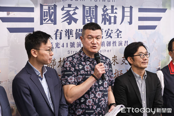 ▲「國家團結月」防空疏散避難模擬演練，內政部次長馬士元受訪。（圖／記者林敬旻攝）