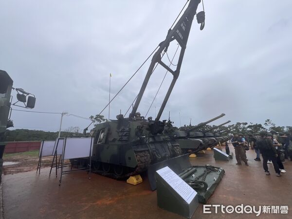 ▲國軍海克力士（Hercules)M88A2救濟車。（圖／記者蘇晏男攝）