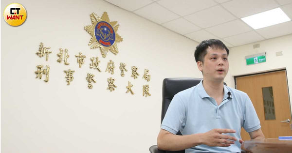 新北市刑事警察大隊司法組長方文村強調正常投資絕不會面交款項，提醒民眾勿將血汗錢交給不明人士。（圖／趙世勳攝）