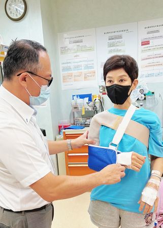 ▲▼《繞著地球跑》李秀媛出車禍！骨裂脫臼送醫。（圖／翻攝自臉書）