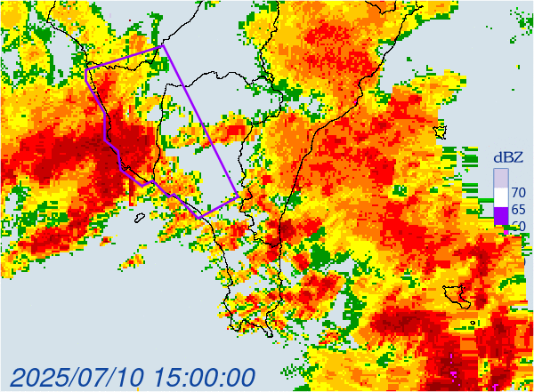▲▼大雷雨即時訊息 。（圖／氣象署提供）