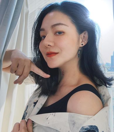 ▲女星歐陽靖在社群平台分享颱風災情。（圖／翻攝自Facebook／GinOy 歐陽靖）