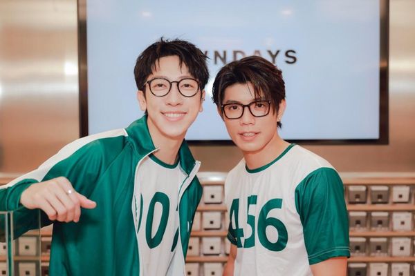 ▲FEniX陳峻廷、張哲偉現身品牌快閃活動。（圖／OWNDAYS提供）