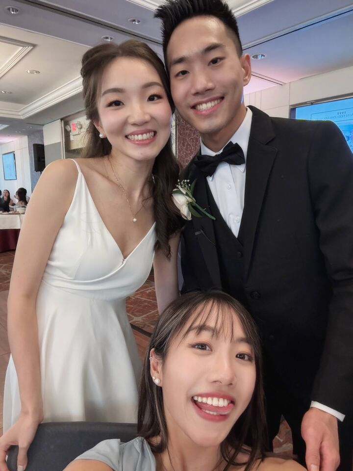 ▲▼蔡佩軒婚禮倒數先當弟弟的伴娘。（圖／可瑞思國際娛樂提供）