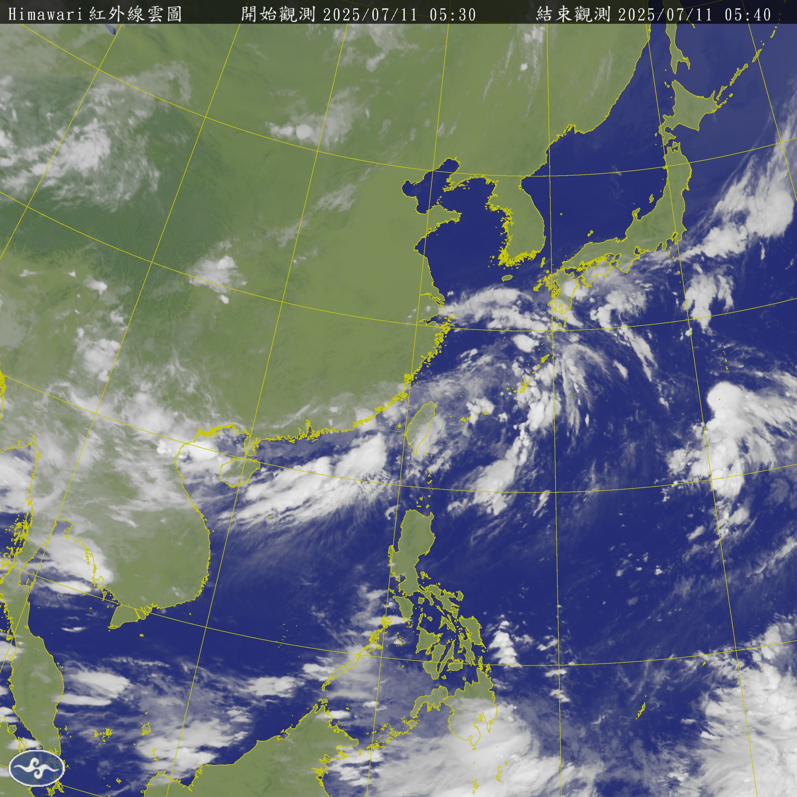 ▲▼衛星雲圖。（圖／中央氣象署）