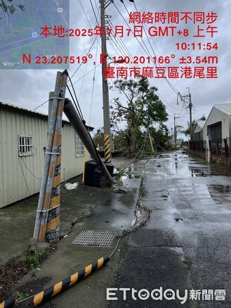 ▲台南市麻豆區港尾里風災後停電至今，港尾里民希望市府重視，協調台電儘速復電，讓他們早日恢復日常生活。（民眾提供，下同）