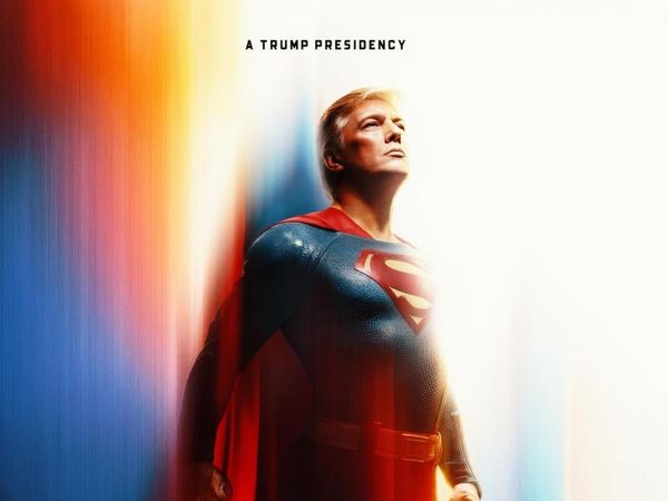 白宮盛讚美國總統川普是超人。（翻攝自X@WhiteHouse）