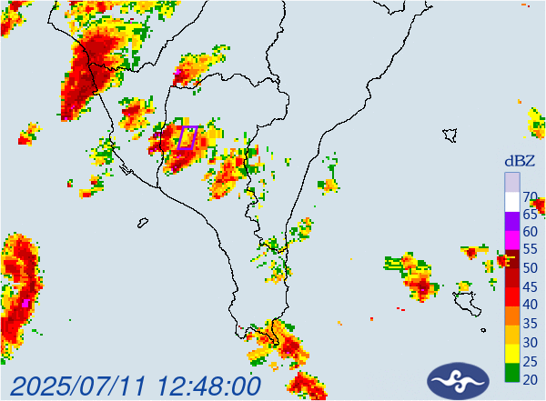 ▲▼大雷雨即時訊息 。（圖／氣象署提供）