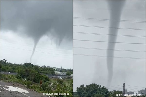 ▲▼屏東龍捲風。（圖／屏東小鎮資訊提供）