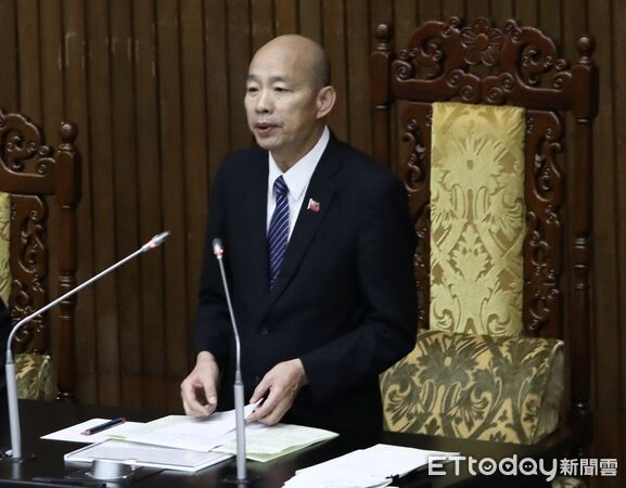 ▲▼韓國瑜  立法院院會 處理4100億特別條例 普發一萬現金。（圖／記者屠惠剛攝）