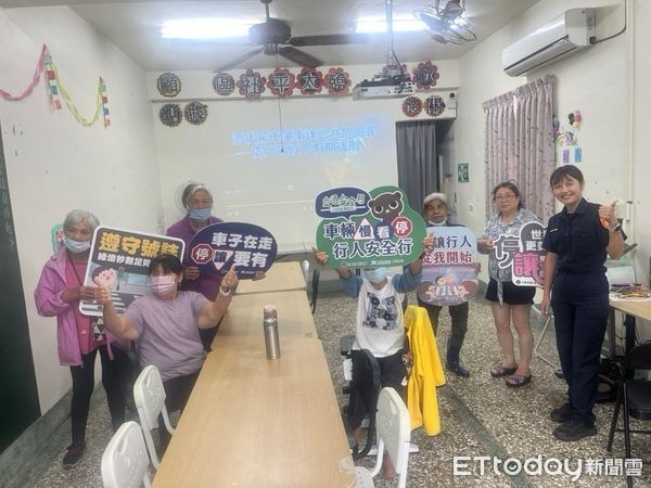 ▲東警交通宣導深化高齡用路安全觀念。（圖／記者楊晨東翻攝）