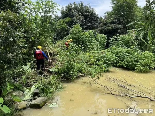 ▲▼失聯男被尋獲，已經明顯死亡。（圖／記者高堂堯翻攝）