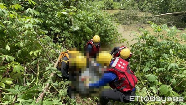 ▲▼失聯男被尋獲，已經明顯死亡。（圖／記者高堂堯翻攝）