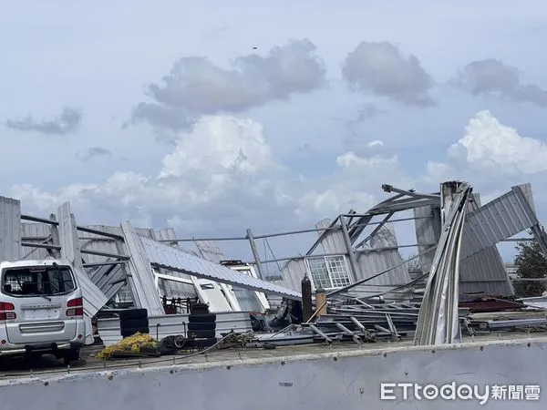 ▲▼颱風丹娜絲襲台一周，台南最新狀況。（圖／記者蘇晏男攝）