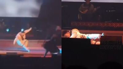 陳奕迅演唱會被絆倒! 重摔蹦一聲…瞬間再站起表演