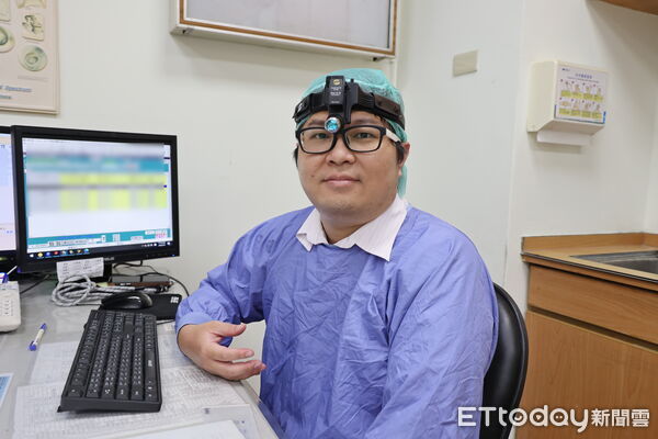 ▲透過內視鏡可看到氣體進入第一道遇到的關卡軟顎與懸壅垂，如果變長與鬆弛，氣體經過震動就會產生聲音。（圖／慈濟醫學中心提供，下同）