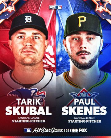 ▲大聯盟明星賽先發投手公告。（圖／截自X:FOX Sports: MLB）