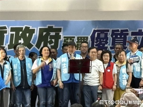 ▲賴士葆政策說明會，前總統馬英九出席助講。（圖／記者鄭佩玟攝）