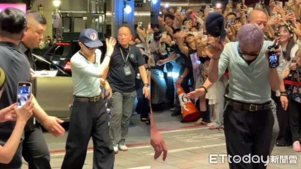 ▲▼ 直擊／GD搭千萬豪車慶功！「一舉動超圈粉」四方打招呼　走入金豬餐廳。（圖／記者吳睿慈攝）