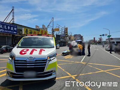 連撞6車畫面曝！高雄男駕駛度估闖禍　女騎士骨頭插出狂噴血