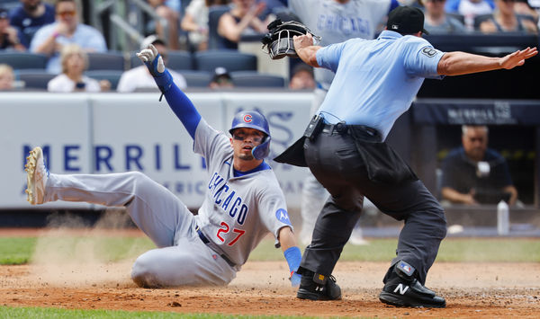 ▲鈴木誠也跑壘建功。（圖／達志影像／美聯社）