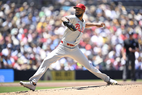 ▲費城人先發桑切斯（Cristopher Sanchez）此役繳出7.1局好投。（圖／達志影像／美聯社）