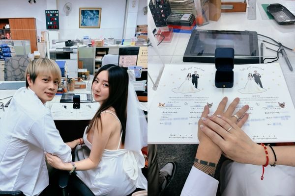 ▲▼百萬YTR儒哥登記結婚！愛妻甜蜜曬照：我是蔡太太。（圖／翻攝自Instagram／ruge1222）