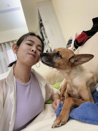 ▲米可白透露，錢錢是睜著眼睛在她的目光中離開的。（圖／翻攝自Facebook／米可白）