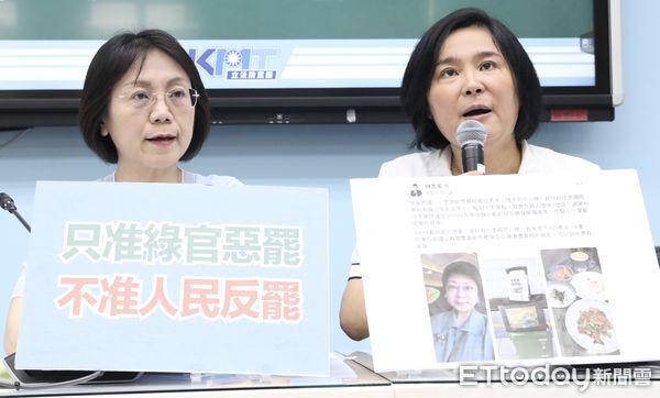 ▲▼國民黨團 召開 綠營肥貓月領17萬搞惡罷 涉期約賄選檢調不敢查 記者會 陳玉珍 翁曉玲 出席。（圖／記者屠惠剛攝）