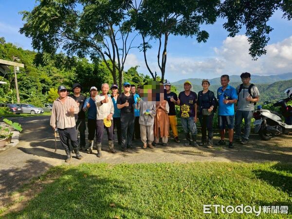 ▲滿州消防分隊找到戴男。（圖／記者陳崑福翻攝）