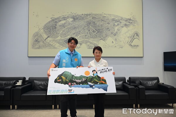 ▲▼花蓮市長魏嘉彥推動「花蓮歡迎您」邀請計畫，日前拜會台中市長盧秀燕，並向盧市長發出誠摯邀請。（圖／花蓮市公所提供，下同）