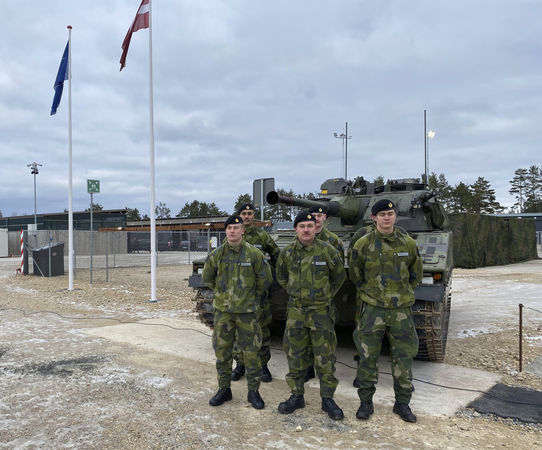 ▲▼駐紮拉脫維亞（Latvia）的瑞典北約士兵。（圖／達志影像／美聯社）