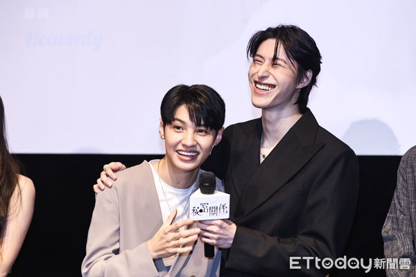 ▲王君豪、成晞出席台日合資BL劇《秘密關係》媒體發布會。（圖／記者林敬旻攝）