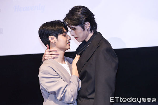 ▲王君豪、成晞出席台日合資BL劇《秘密關係》媒體發布會。（圖／記者林敬旻攝）