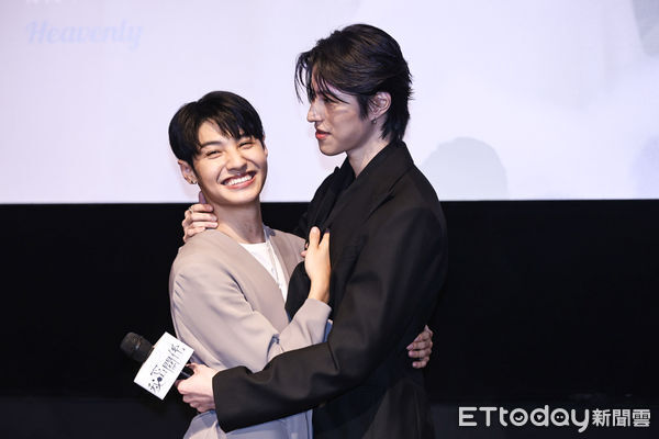 ▲王君豪、成晞出席台日合資BL劇《秘密關係》媒體發布會。（圖／記者林敬旻攝）