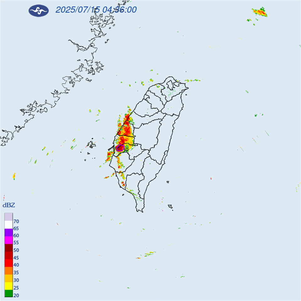 快訊／大雷雨襲2縣市　5縣市大雨特報