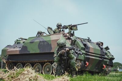 烈嶼守備大隊縱深抵抗 CM21甲車出動強化島嶼防衛