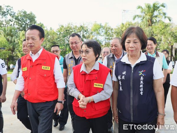 ▲▼ 1210位替代役與警專生投入嘉義縣救災，劉世芳部長到場慰勞   。（圖／嘉義縣政府提供）