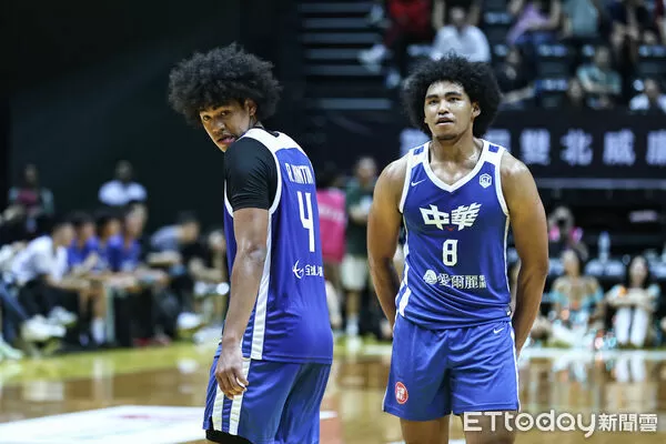 ▲瓊斯盃中華籃隊賀博、賀丹。（圖／記者林敬旻攝）